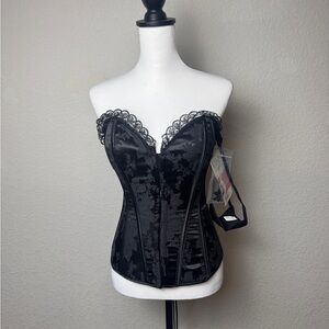 NWT Shirley of Hollywood Princess Black Corset